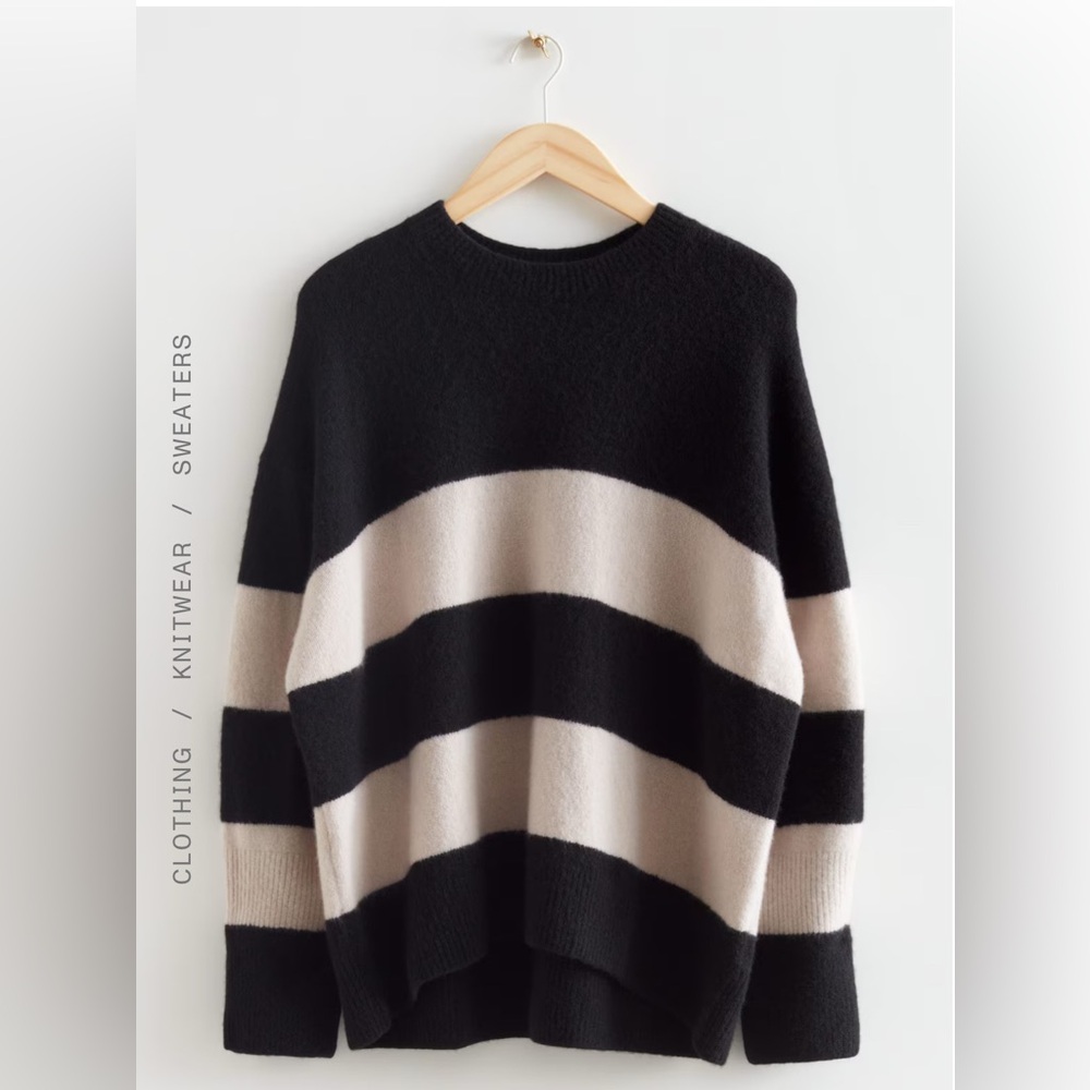 & Other Stories alpaca knit sweater size small
